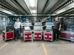 Groh-P.A. baut Bestand an Allen & Heath dLive aus Jan Grohmann-Falke und Tontechniker Till Siegel (von links, Foto: Groh-P.A. Veranstaltungstechnik)