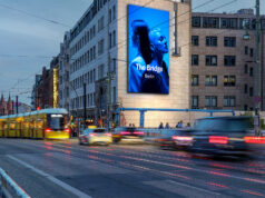 The Bridge: Ströer und blowUP bringen Iconic Screen nach Berlin Geplanter Screen „The Bridge“ (Foto: Ströer)
