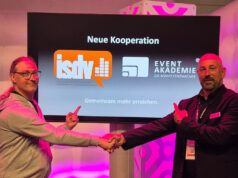 isdv und Event-Akademie Baden-Baden starten Webinar-Reihe Marc Stähly von der isdv mit Adrian Walz von der Event-Akademie Baden-Baden (von links, Foto: isdv)